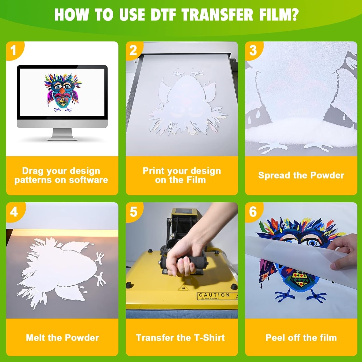 DTF Transfer Film 8.5&quot;X14&quot; - 60 Sheets Thick Double Sided DTF Film for Sublamation Hack on Cotton, Direct to Film Printing on Dark and Light T-Shirts, Cold &amp; Hot Peel DTF Paper, 140Gsm Matte