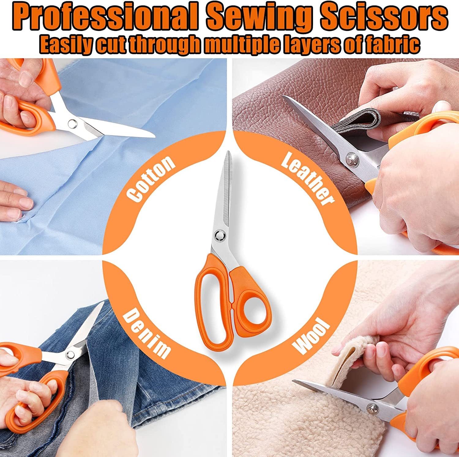 Sewing Kit for Adults, Needle and Thread Kit for Sewing,Professional Sewing Supplies Accessories with Tailor Scissors,43Xl Thread,30 Needles,Thread Snips and More for Travel Home Beginners