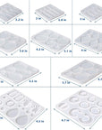 10Pcs Resin Earring Mold,Silicone Resin Jewelry Molds Set for Epoxy Resin Dangle Pendant Molds for Women