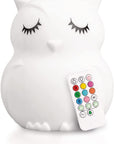 Owl, Kids Night Light, Silicone Nursery Light for Baby and Toddler, Squishy Night Light for Kids Room, Animal Night Lights for Girls and Boys, Kawaii Lamp, Cute Lamps for Bedroom