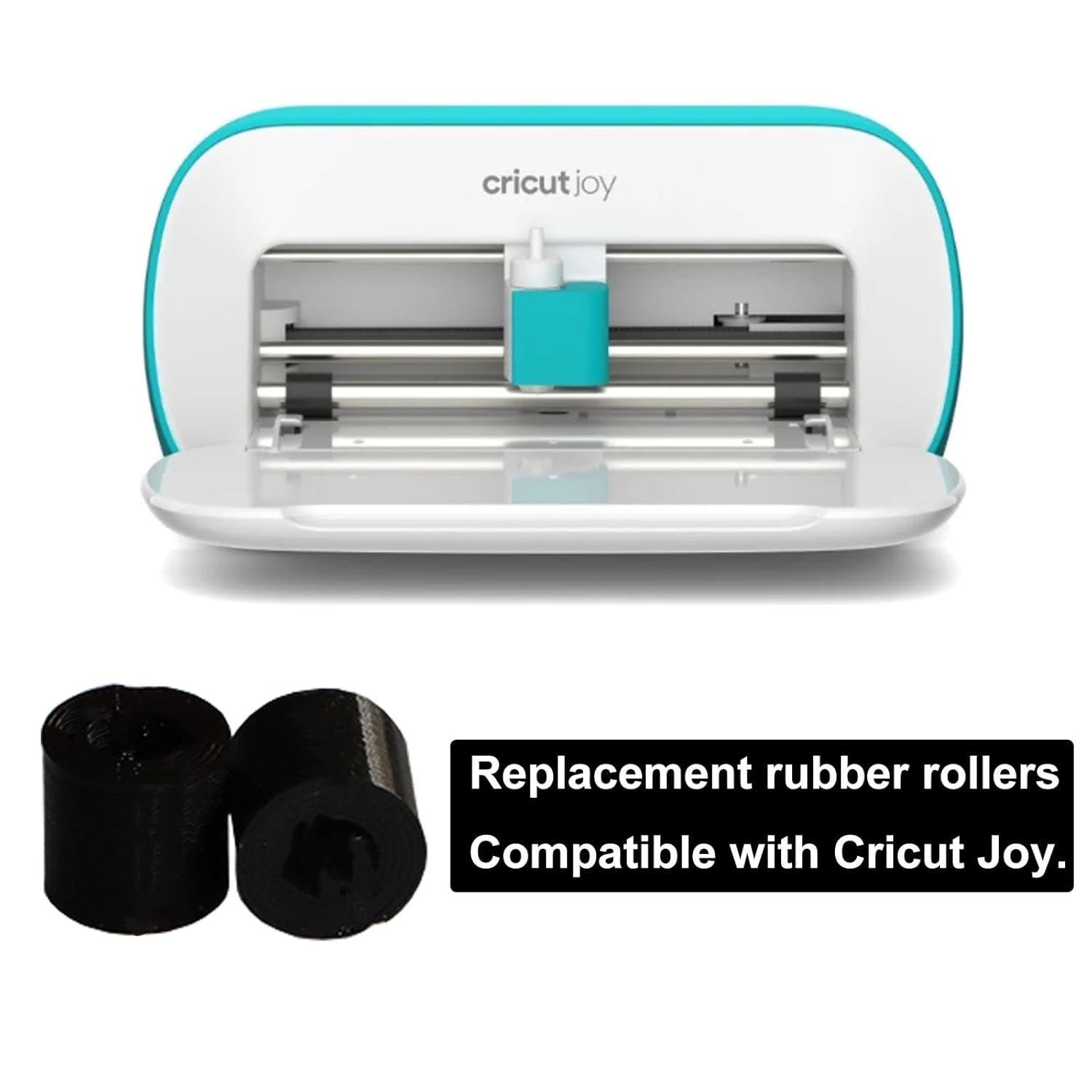 Replacement Spare Rubber Rollers for Cricut Joy,Accessories Compatible with Cricut Joy,4 Pack(Black)