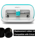 Replacement Spare Rubber Rollers for Cricut Joy,Accessories Compatible with Cricut Joy,4 Pack(Black)