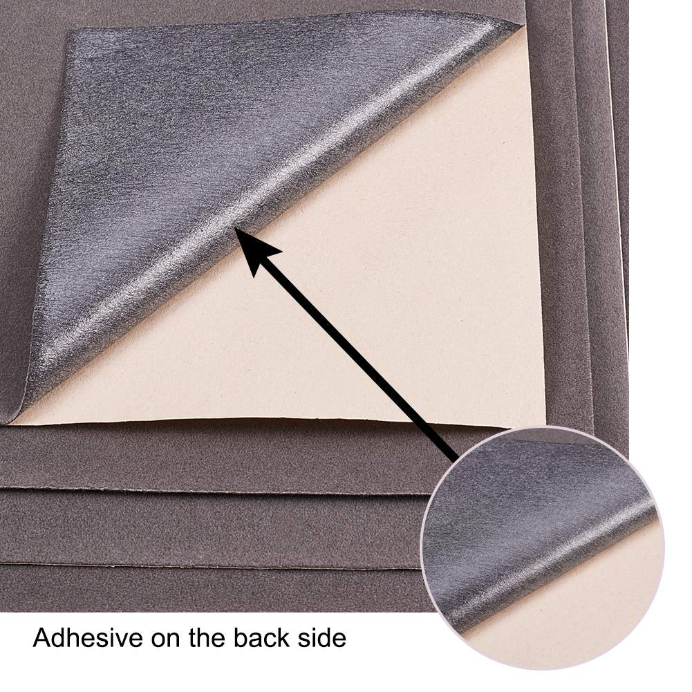 20PCS Velvet (Gray) Fabric Sticky Back Adhesive Back Sheets, A4 Sheet (7.8" X 11.6"), Self-Adhesive, Durable and Water Resistant, Multi-Purpose, Ideal for Art and Craft Making