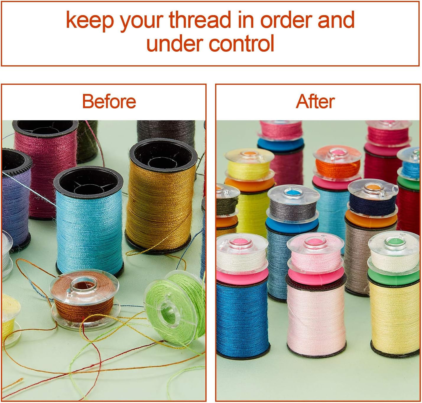 60 Pieces Bobbin Holders for Thread Spools Bobbin Clips Bobbin Thread Holder on Spool Tops Bobbins Sewing Machine Quilting Supplies Spool and Bobbin Holder for Embroidery with 4 Colors