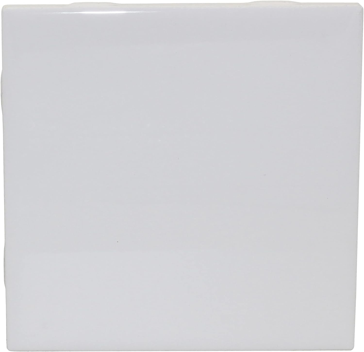 12 Pack of Glossy White Glazed Ceramic Tiles for Alcohol Ink Painting, Decorating, Arts & Crafts, 4.25 X 4.25 Inch Square, Ready-To-Paint Ceramics