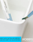 Ceramic Paint Palette, Paint Brush Wash Bowl, 2 Deep Well Artist Paint Palette, White Porcelain Watercolor Painting Dish, Large Capacity Paintbrush Washer for Watercolor Gouache Painting