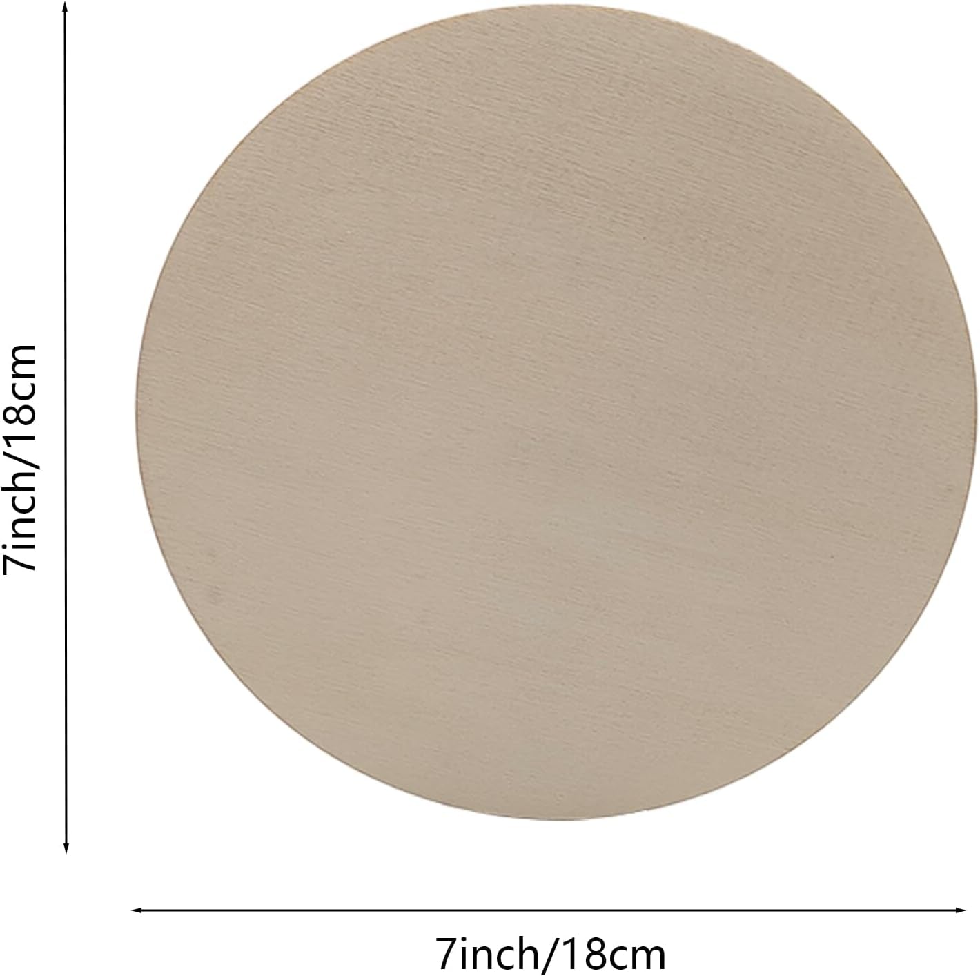 10 Pcs Wood Circles for Crafts,7 Inch Unfinished round Wooden Discs, Door Hangerwood Canvas Circle, Door Designwood Plaque, Wooden Circlesdiy Crafts