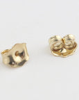 14K Gold Earring Backs Yellow Ear Locking for Stud Ear Rings (3 Pairs)