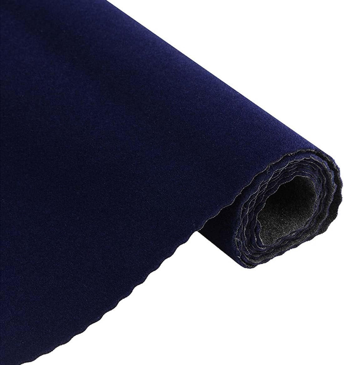 Self Adhesive Velvet Flock Backing Paper Liner for Jewelry Drawer 17.7" X 117" Craft Fabric Peel and Stick, Soft Velvet Liner for Drawer DIY