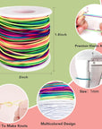 Stretchy Bracelet String, 2 Rolls 1Mm Sturdy Elastic String for Bracelets, Elastic Cord for Jewelry Making, Beading, Necklaces and Crafts