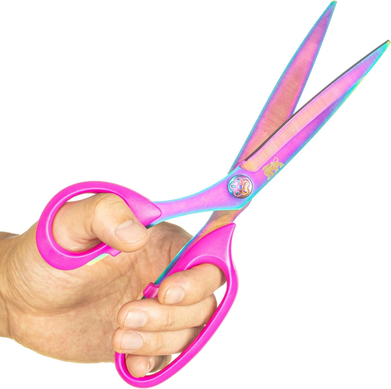 Right Handed Scissors Adults,Titanium Coating Forged Stainless Steel,Comfort Grip Shears,Super-Sharp, for Office Home General Use Professional Crafting, 9.3 Inch