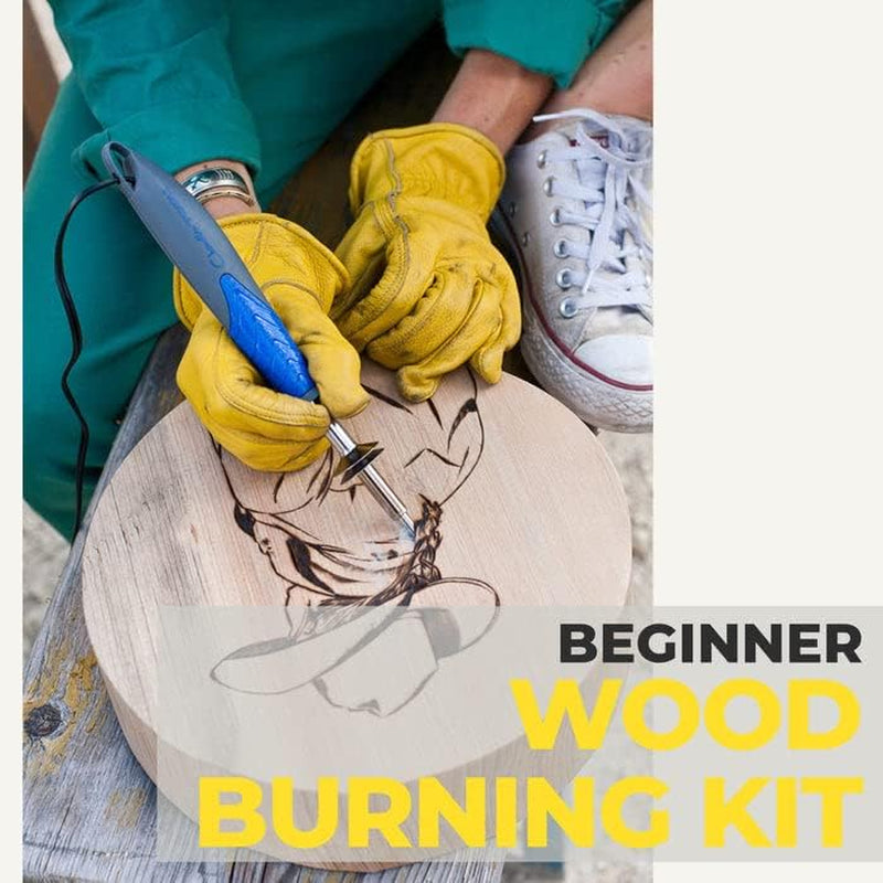 Pyrography Wood Burning Kit for Adults, Beginners, and Professionals, Wood Burning Pen with 8 Tips, Wood Burner Tool for Woodburning Crafts by ﻿