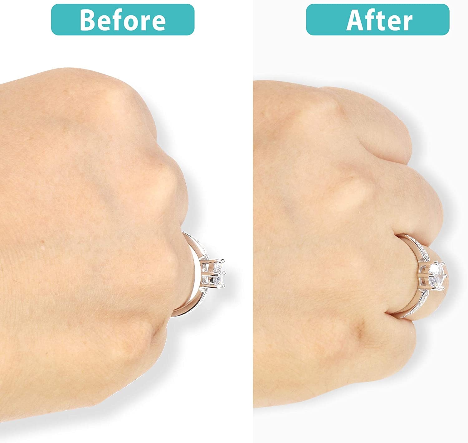 Invisible Ring Size Adjuster for Loose Rings Ring Adjuster Sizer Fit Thin Rings with Jewelry Polishing Cloth