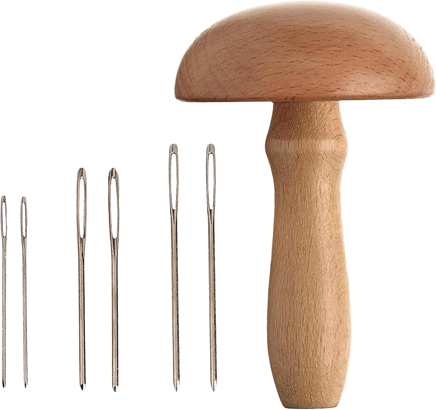 - Magnetic Mushroom Darner & Needles for Quick and Easy Mending - Durable, Efficient, and Versatile Tools for Sewing, Embroidery, and Crafting Projects