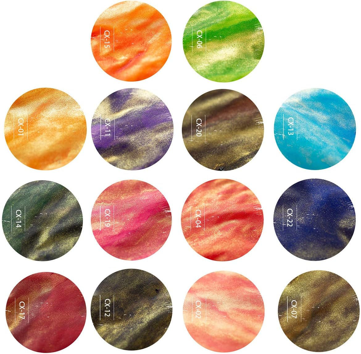 Glass Dip Calligraphy Pen Set, 18-Pieces 14 Color Inks, Pen Holder, Cleaning Cup, 2 Crystal Glass Pens for Art, Writing, Drawing, Signatures, Gift for Kids and Artist