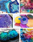 Alcohol Ink Set 27 Vibrant Colors,Epoxy Resin Paint Colour Dye, Concentrated Alcohol-Based Ink Pigment for Resin Petri Dish, Coaster, Resin Art, Tumbler Making, Acrylic Painting - 0.35Oz Each