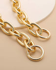 Gold Chunky Purse Replacement Chains Paper Clip Chain for Handbag Bag Shouder Handle Strap Chain DIY Purse Decoration Accessories Heavy