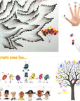 Craft Large Ink Pad Stamps Partner DIY Color,8 Colors Rainbow Finger Ink Pad for Kids (Pack of 8)