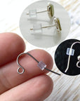 Clear Earring Backs, 1000PCS Earring Stoppers, Hypo-Allergenic Jewelry Accessories, Silicone Earring Backing Replacements
