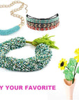 6000Pcs Glass Seed Beads Small Craft Beads for DIY Bracelet Necklaces Crafting Jewelry Making Supplies with Two 0.8Mm Clear Bracelet String (4Mm, 250 per Color, 24 Colors)
