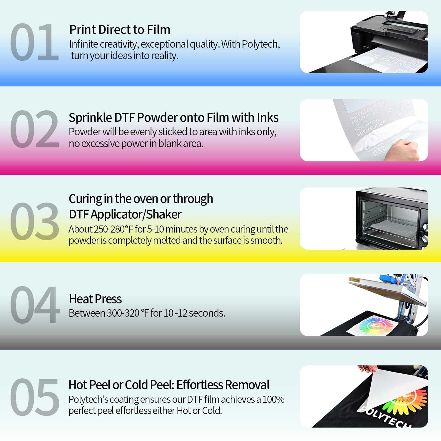 DTF Powder 35.2Oz/ 1000G - White Hot Melt Adhesive Powder, for DTF Transfer Film Printing, for All DTF Printer & DTG Printer