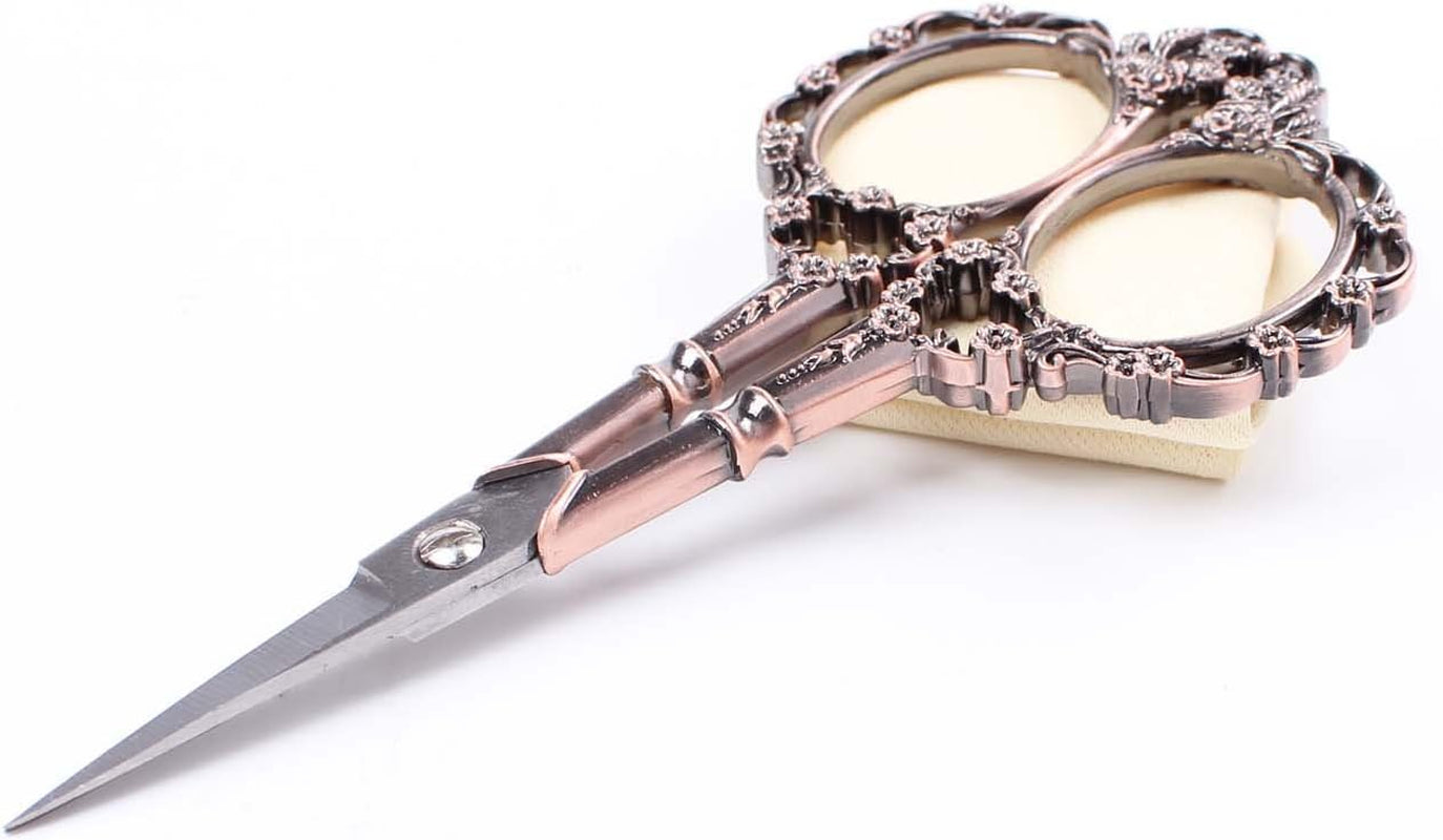 Vintage Plum Blossom Clouds Sewing Scissors for Embroidery, Sewing, Craft, Art Work & Everyday Use - Pack of 2,1Pc per Design