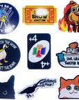 9PC Funny Patches Hook & Look for Backpack Jacket Airsoft Bag Vest | Humor Large Big Patch for Morale Tactical Military This Is Fine Dog Don’T Be Salty Cat Meme Duck Fun Cute Gifts