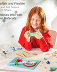 Flyflag Air Dry Clay Kit - 36 Colors, Soft & Ultra Light, Modeling Clay for Kids with Accessories, Tools and Tutorials