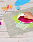 17"X13.5" Wool Pressing Mat 100% New Zealand Felted Wool Ironing Mat Pad Sewing Machine Muffling Mat for Quilting Wooly Felted Iron Board for Retains Heat Great for Quilting & Sewing Projects