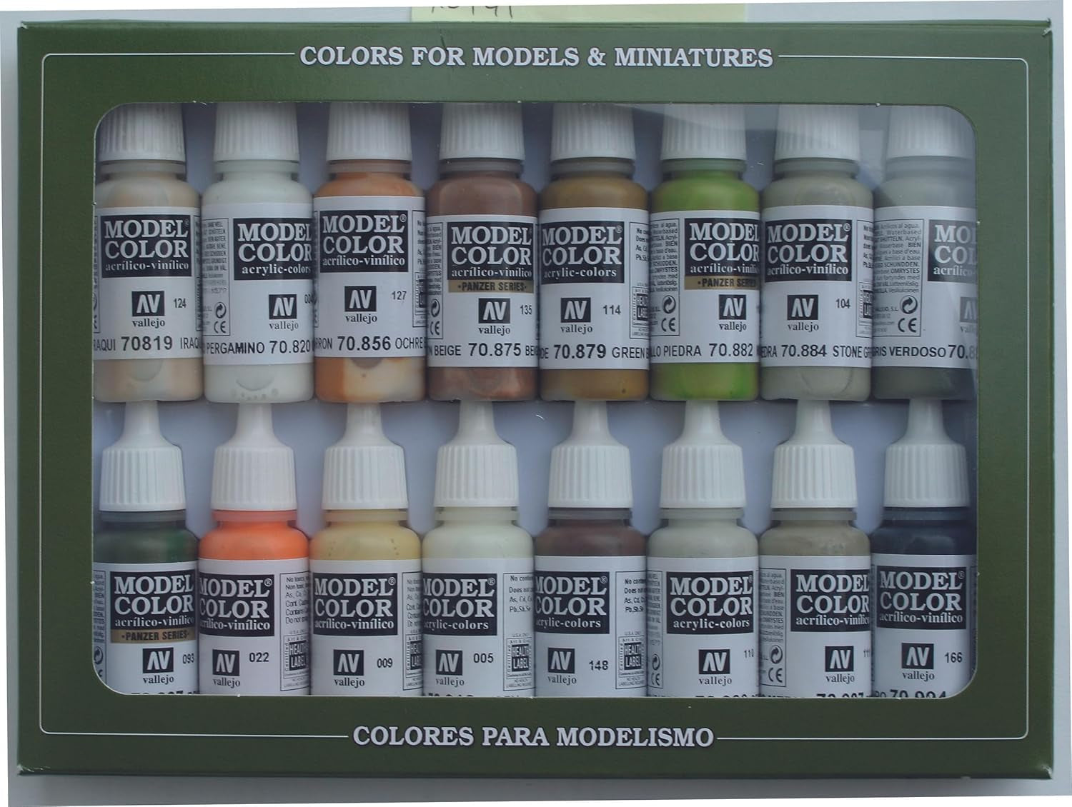 Earthtone Colors Water Based Paint Set, 17Ml, Earthtone Colors Paint Set 17Ml, 0.57 Fl Oz (Pack of 16), Beige