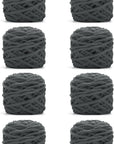 Blanket Yarn 3 Pack of 100G/3.5Oz - White Chenille Yarn 6 Super Bulky - Knitting, Crocheting & Crafts Chunky Yarn