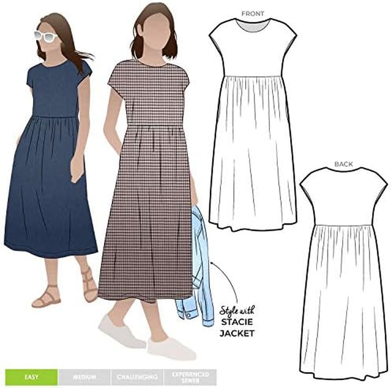 Sewing Pattern - Montana Midi Dress (Sizes 18-30)