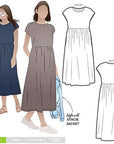 Sewing Pattern - Montana Midi Dress (Sizes 18-30)