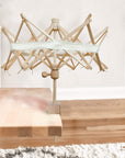 Wooden Umbrella Swift Yarn Winder - Knitting Umbrella 24" Swift Yarn Winder Holder, 1Pcs Swift Yarn Winder