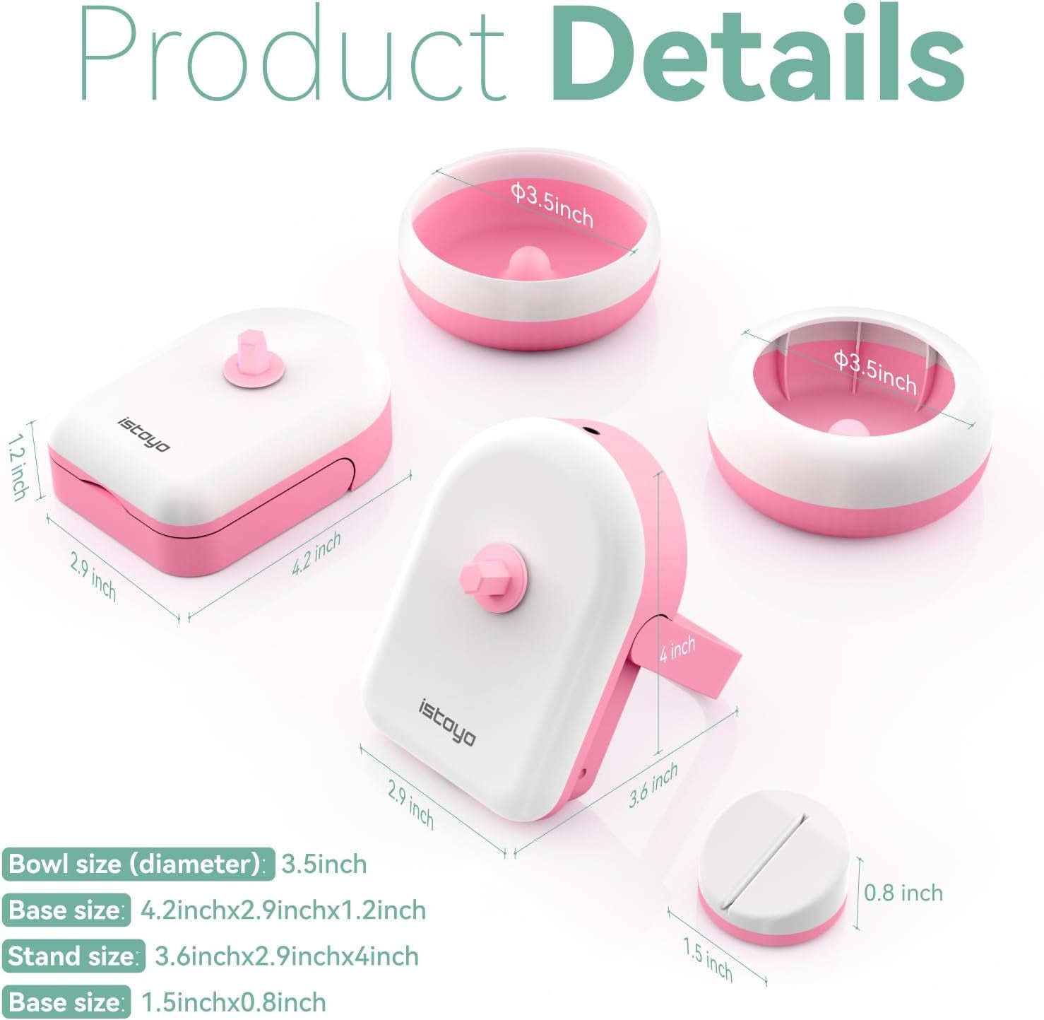 2IN1 Adjustable Electric Clay and Seed Bead Spinner - Dual-Purpose Jewelry Making Tool with Big Eye Beading Needle - Ideal for Bracelets and Necklaces - Vibrant Pink