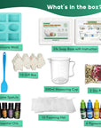 Soap Making Kit for Adults & Kids - Soap Making Supplies with 2Lbs Glycerin Soap Base, Silicone Molds, Dried Petals, Fragrance Oils, Pigments & More - Fun, Easy, Creative DIY Craft Kits
