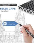 Ultra Fine Tip Pens,Writing Pens,0.25Mm,Fine Point,No Bleed,Art Markers for Drawing,Bible,Manga,6 PCS,70320