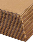 24 Pack Corrugated Cardboard Sheets 12X12, Flat Square Card Board Inserts for Packaging, DIY Crafts