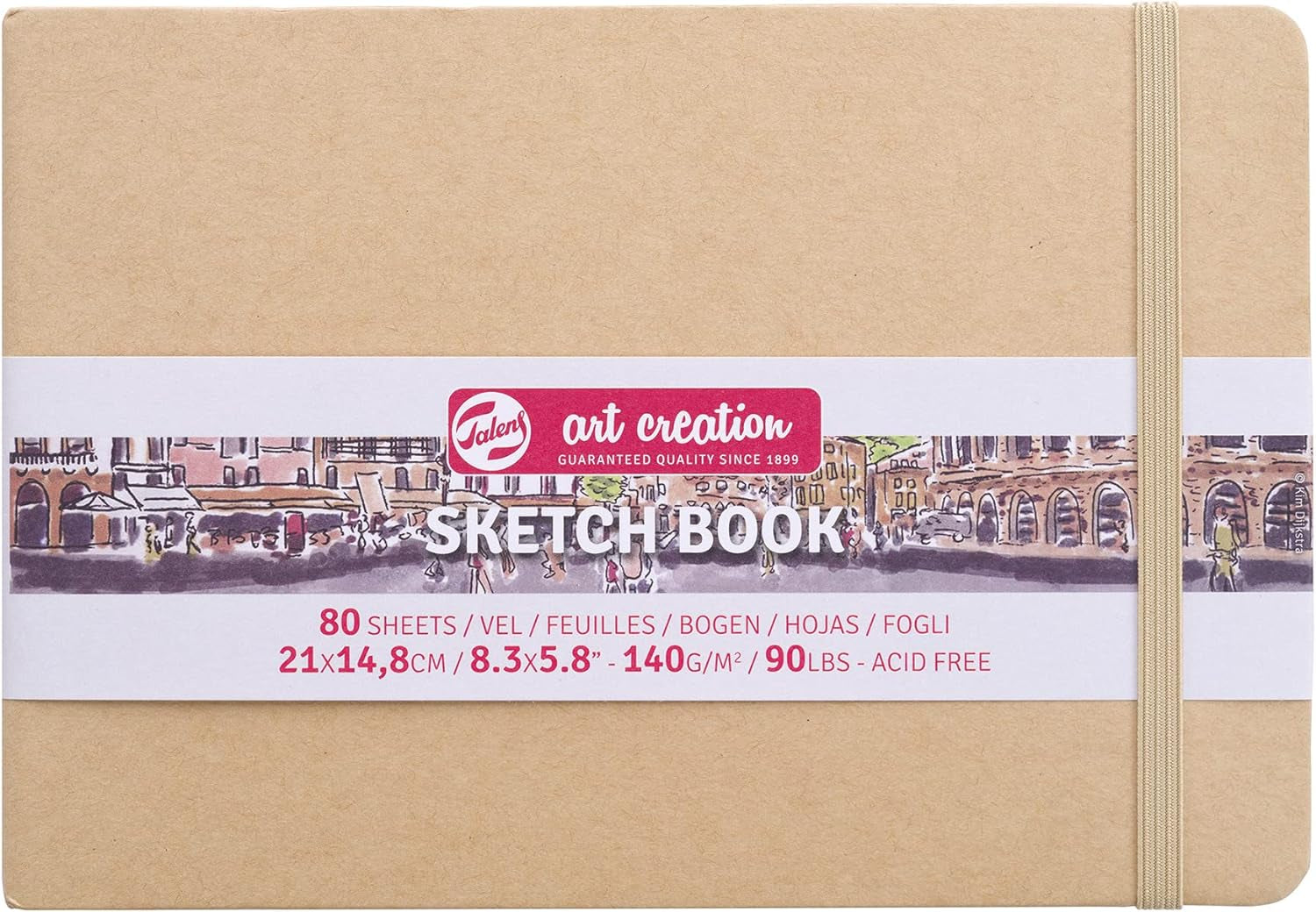 T9314-435M 452442 Art Creation Sketchbook, Drawing Notebook, 8.3 X 5.9 Inches (21 X 15 Cm), Kraft Paper