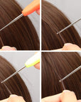 4 Pieces Hair Needles Crochet Hooks Precision Metal Needles Crochet Knitting Needles with Soft Handles, 1 Mm, 1.25 Mm, 1.5 Mm, 1.75 Mm, 4 Colors