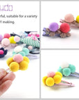 400 Pieces 1 Inch 20 Colors Pompoms Arts and Crafts Pom Poms Balls for Hobby Supplies and Creative Craft DIY Material
