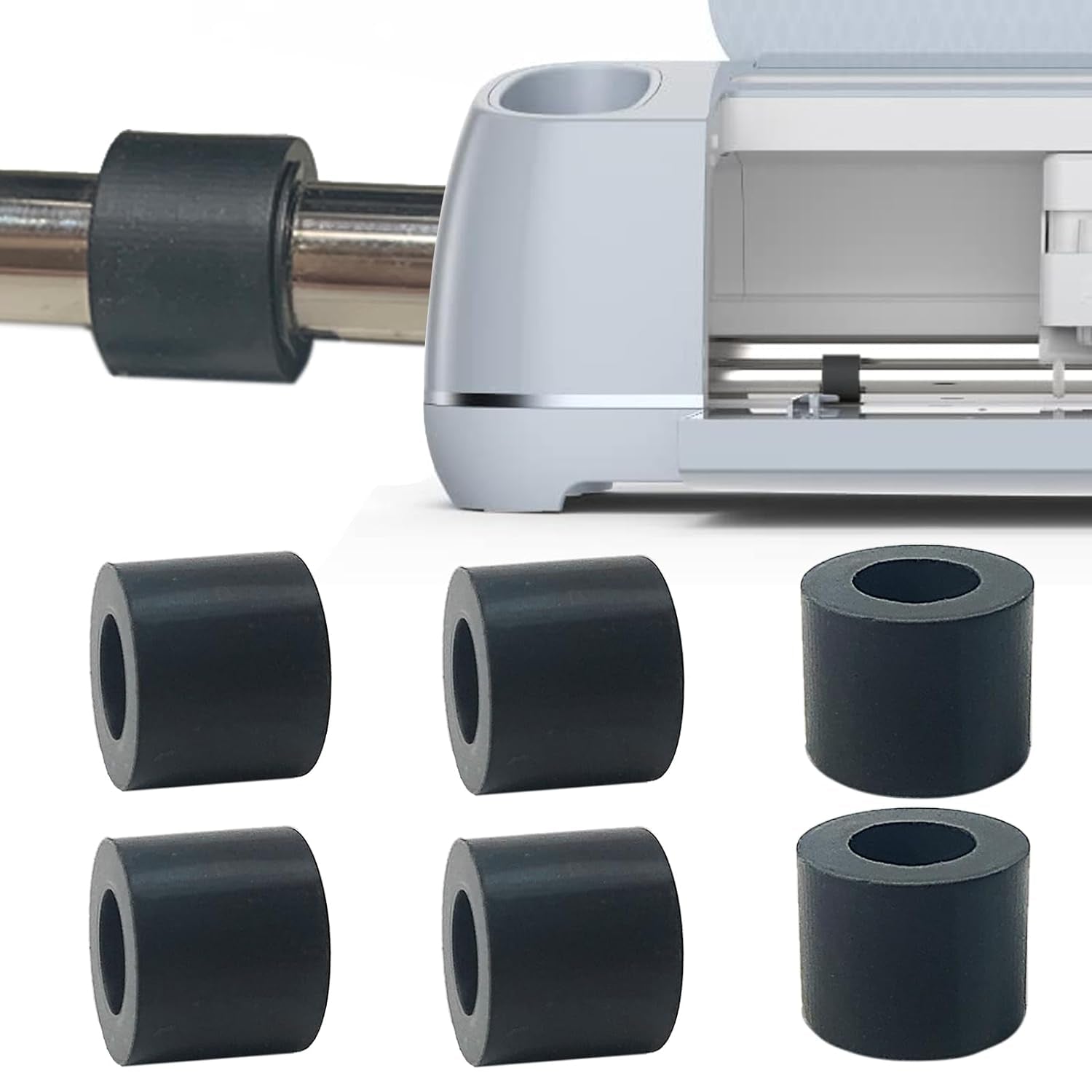 Rubber Roller Replacement Compatible with Cricut Maker/Maker 3, Mat Guide Rubbers for Cricut Repair Accessories