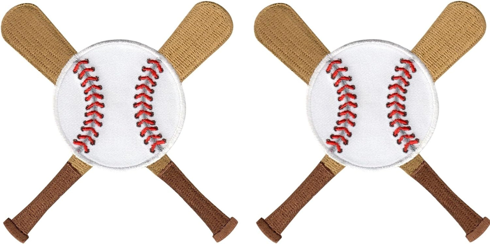 Baseball Bats Patch Bats Sports Ball, Iron On/Sew on - Appliques for Kids Children
