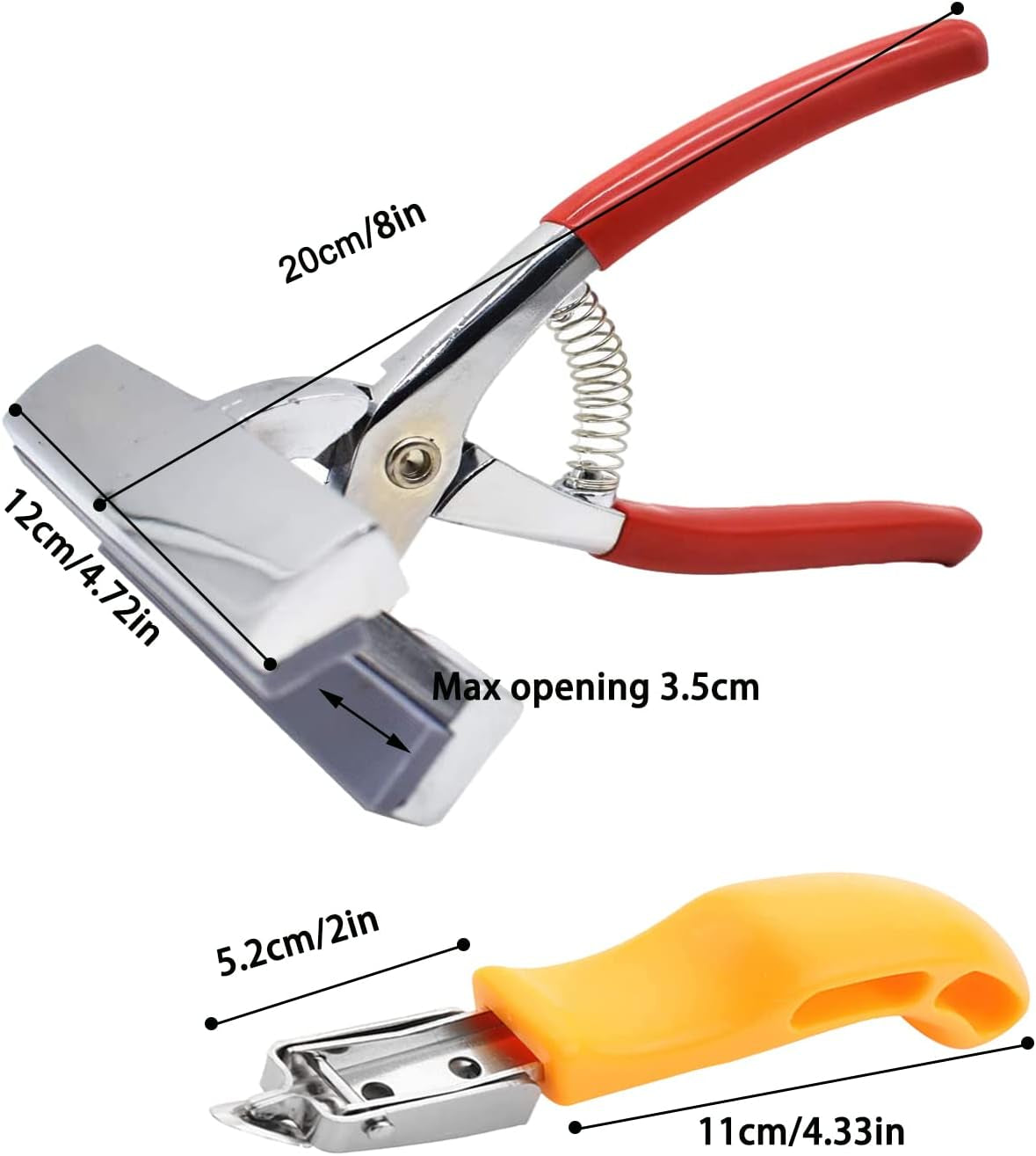 Heavy Duty Stretching Canvas Pliers with Spring Return Handles, and Staple Remover,3 in 1 Staple Gun for Upholstery with 1000 Staples for Art Oil Painting Stretching and Framing