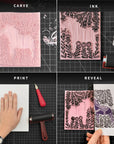 Super Value Block Printing Starter Kit – Includes Ink, Brayer, Lino Handle and Cutters, Speedy-Carve