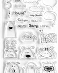 1Pc Hello Best Friend Giraffe Snail Cartoon Clear Stamps for Card Making Decoration and DIY Scrapbooking