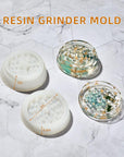 3-Piece Silicone Molds for Epoxy Resin - Rolling Tray Mold for Resin, Resin Pudding Jar Mold with Lid, Grinder Molds for Resin Casting, DIY Epoxy Resin Molds Kit for Storage and Decoration