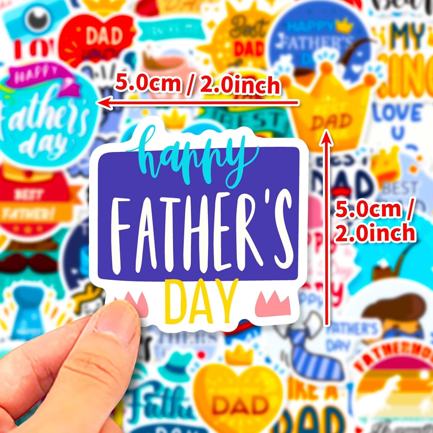 Fathers Day Stickers for Adults, 150Pcs Fathers Day Stickers Decals Decorations Bulk Gifts Set for Fathers Day Gift Cards Scrapbook Skateboard Laptop Water Bottle.