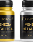 Acrylic Venezia Metallic Colour, Non-Fading & Shimmering Metallic Acrylic Paint with Rich Pigments | Non-Toxic Metallic Colours Ideal for Kids, Artist & Beginners | Pack of 2 (100 Ml Gold +