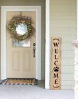 Welcome Stencil, Stencils for Painting on Wood Reusable, Own DIY Projects, Gifts and More, Easy to Use Large Letter Stencil – Horizontal and Vertical (Welcome Stencil)